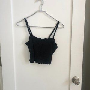 90's lettuce hem crop top